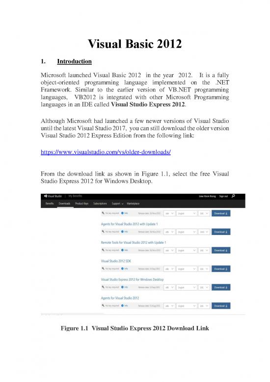 picture_Visual Basic Programming Examples Pdf 191889 | Lecture Part 1
