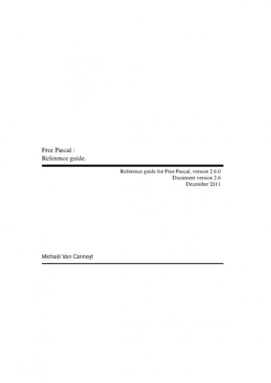 picture Free Pascal Pdf 190477 | Pascal Ref