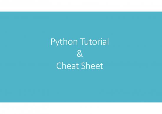 picture Python Syntax Cheat Pdf 191631 | Python Tutorial (2)