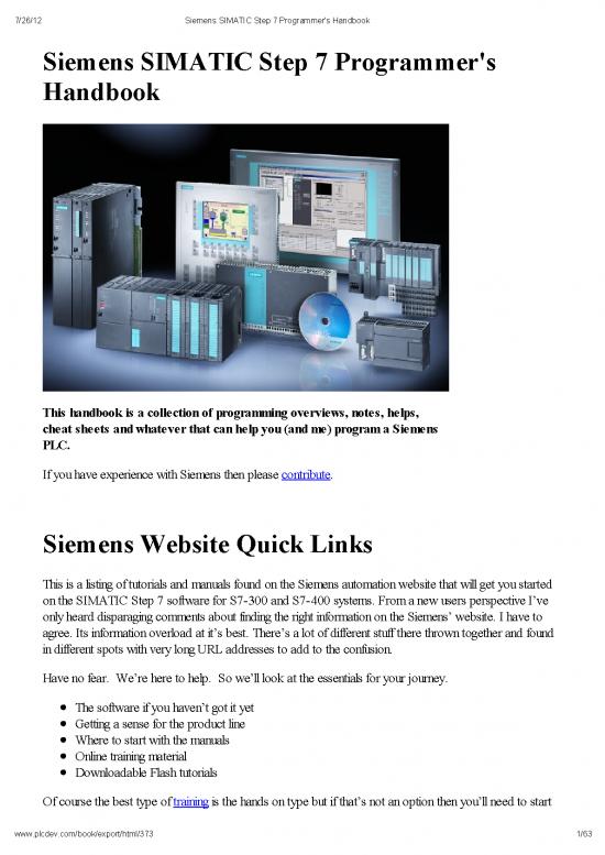 picture_Siemens Plc Programming Examples Pdf 190609 | Siemens Simatic Step 7 Programmers Handbook