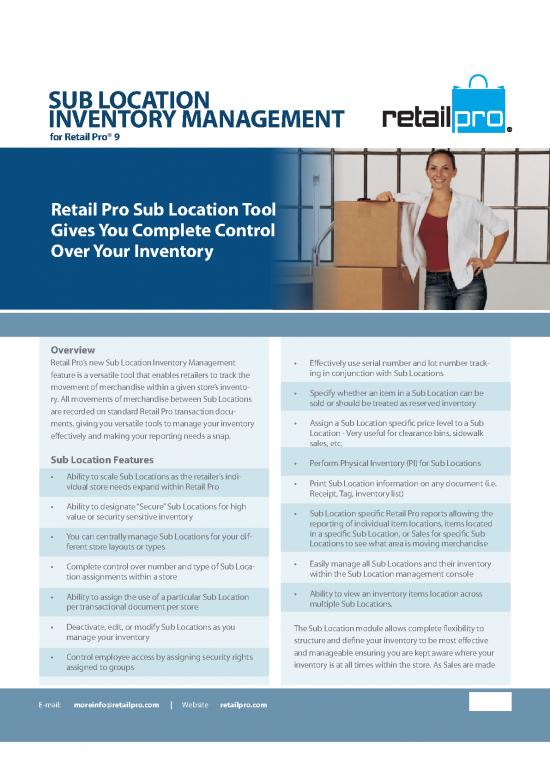 picture Inventory Management Pdf 192797 | Sublocations Retailpro
