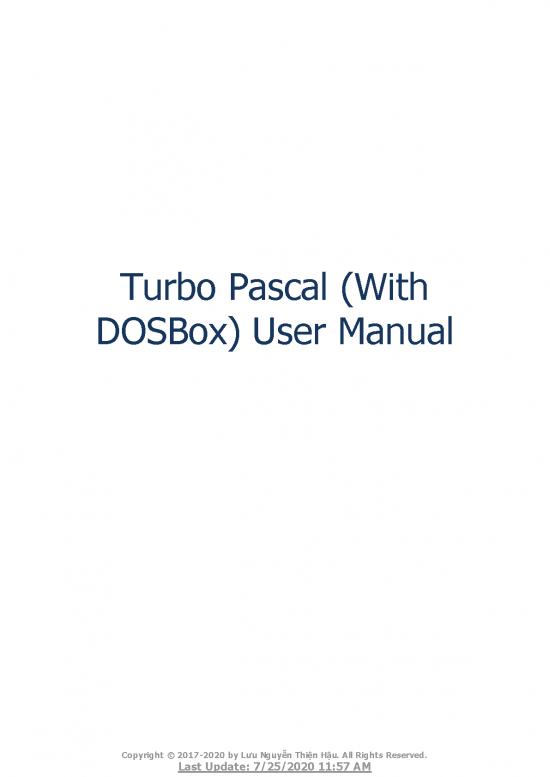 picture_Pascal Programming Examples Pdf 190581 | Turbo Pascal With Dosbox User Manual
