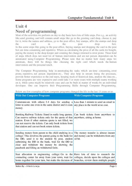 picture Steps In Computer Programming Pdf 191899 | Unit 4 Computer Fundamental