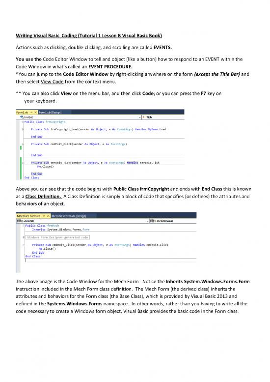 picture1_Tutorial Pdf 190723 | Visual Basic Notes About Lesson B Tutorial 1