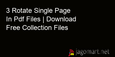 picture 3 Rotate Single Page In Pdf Files | Download Free Collection Files