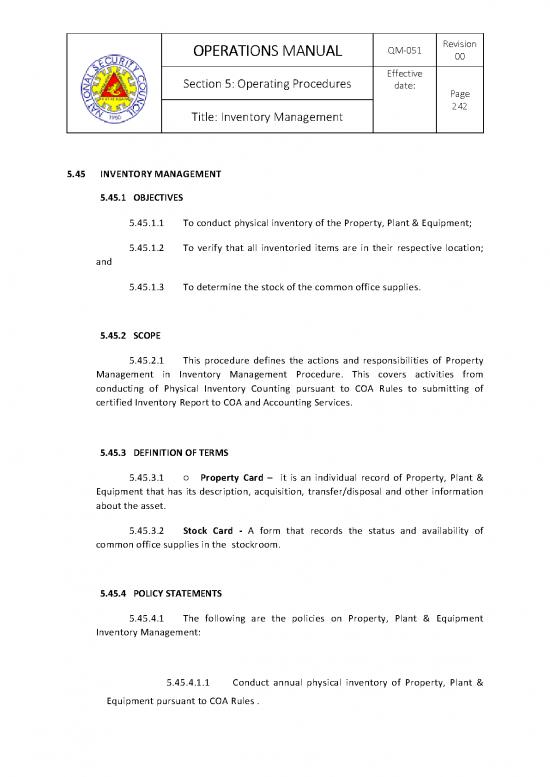 picture Printable Inventory Form 194169 | 45  Inventory Management Procedure