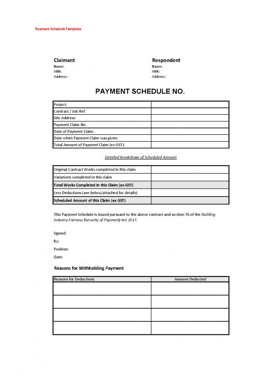 picture_Contract Act Pdf 193851 | Bif3 Payment Schedule Template