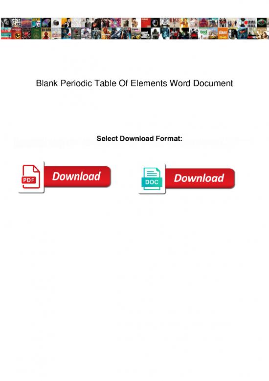 picture Pdf Printable Periodic Table 195350 | Blank Periodic Table Of Elements Word Document
