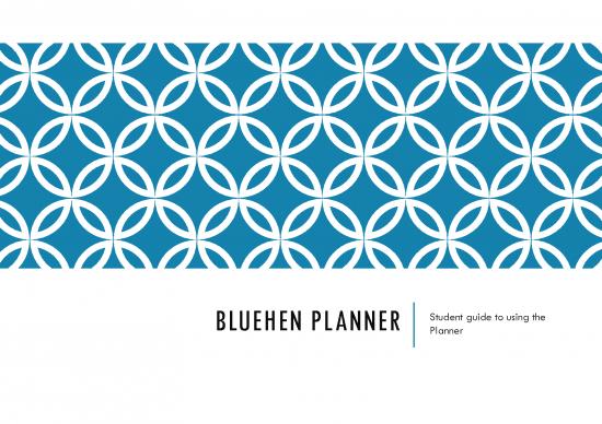 picture_Bluehen Planner Student Guide