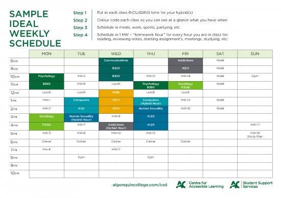 picture Work Schedule Template Pdf 193724 | Cal Weekly Schedule Semester Plan Winter 2016