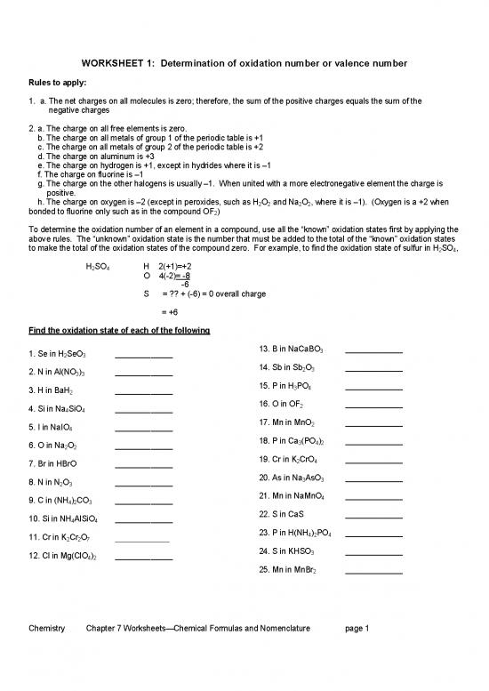 picture Pdf Printable Periodic Table 195147 | Chem I Nomenclature Worksheets For Review