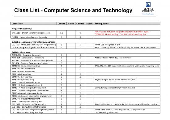 picture Csc Course List Pdf 194559 | Computer Science And Technology