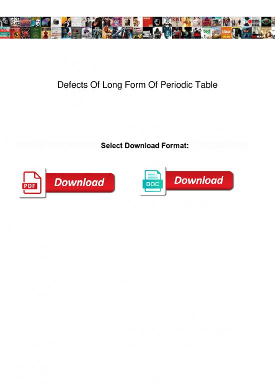 picture Pdf Printable Periodic Table 195015 | Defects Of Long Form Of Periodic Table