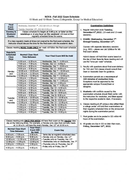 picture_Academic Pdf 193872 | Fall22 Final Exam Schedule