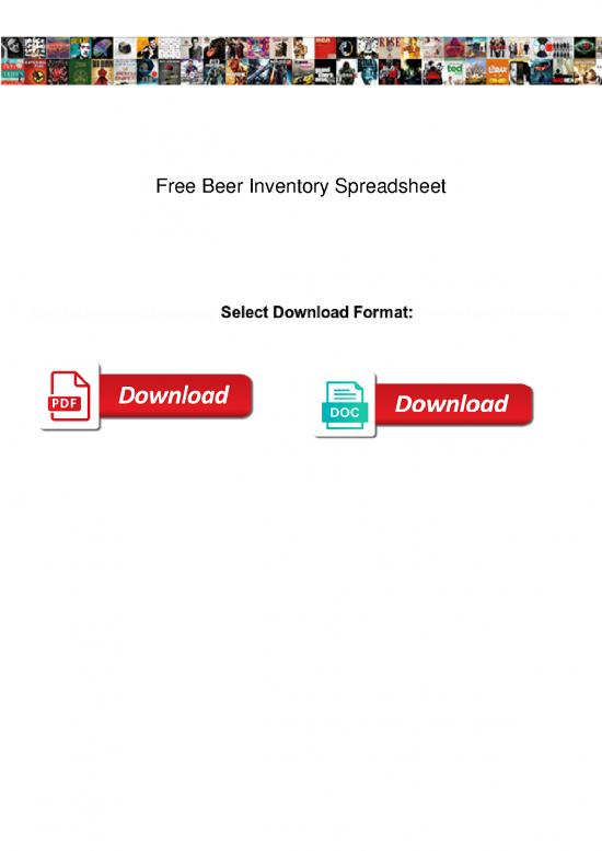 picture Inventory Pdf 194401 | Free Beer Inventory Spreadsheet