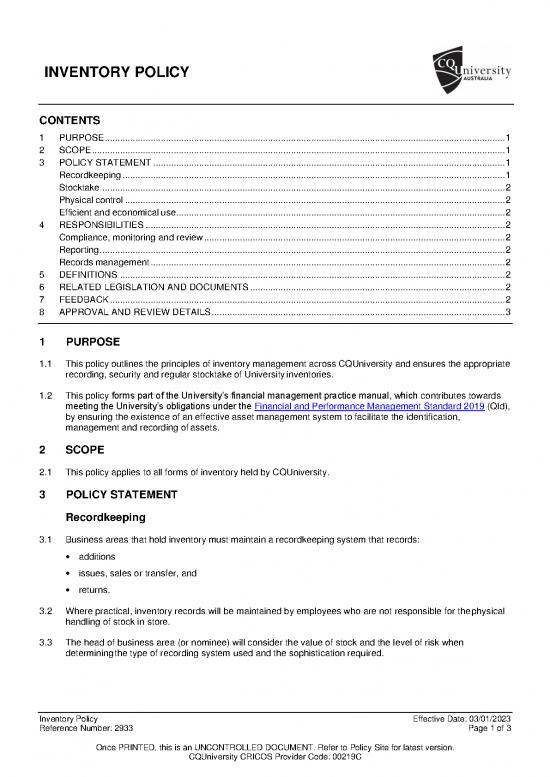 picture Inventory Management Pdf 194185 | Inventory Policy