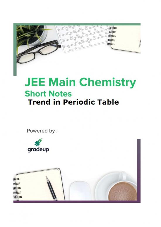 picture Pdf Printable Periodic Table 194900 | Jee Main Short Notes Trend In Periodic Table