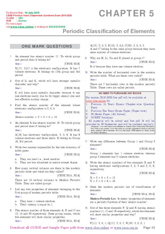 picture Pdf Printable Periodic Table 195408 | Ncjescsa05