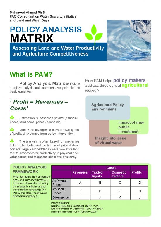 picture Policy Analysis Matrix 193304 | Pam L&w Days Final