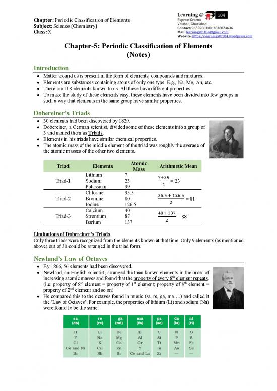 picture_Periodic Classification Of Elements Notes