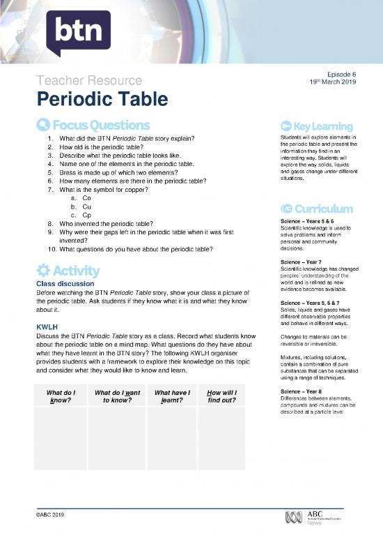 picture Pdf Printable Periodic Table 195447 | Periodic Table   Teacher Resource Data
