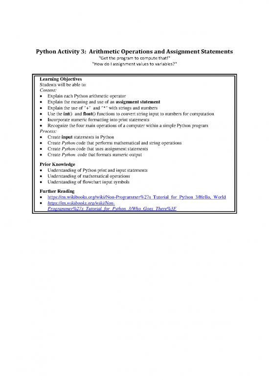 picture Python Assignment Pdf 194562 | Py 03 Thonny Arithmetic