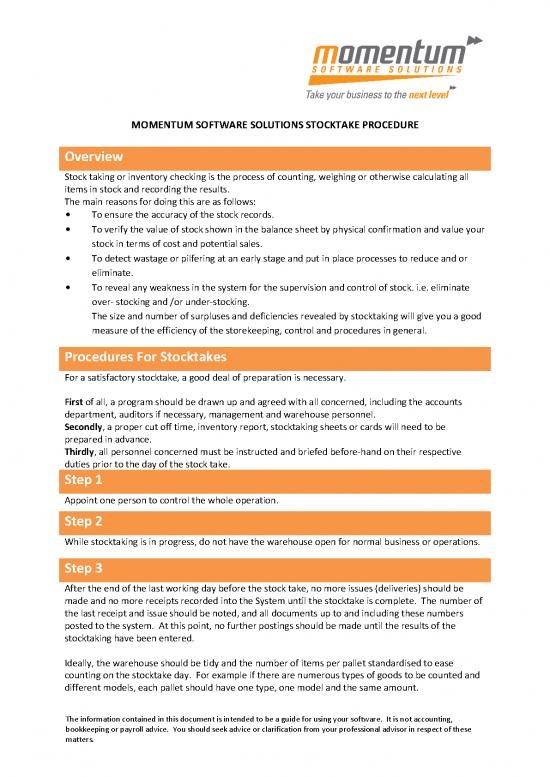 picture Inventory Pdf 194802 | Suggested Stocktaking Procedure Overview 0