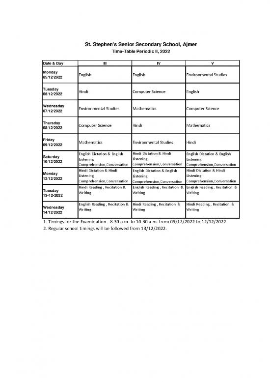 picture_Pdf Printable Periodic Table 195380 | Time Table For Periodic Ii Class Iii To V 320760274