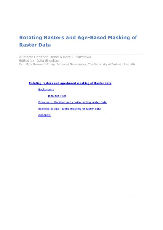 picture Rotating Pdf 194096 | Tutorial 2 Rotating Rasters And Age Based Masking Of Raster Data