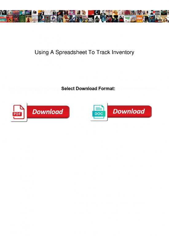 picture Inventory Pdf 194271 | Using A Spreadsheet To Track Inventory