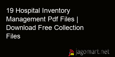 picture 19 Hospital Inventory Management Pdf Files | Download Free Collection Files