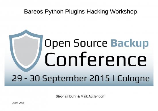 picture_Hacking With Python Pdf 196084 | Bareos Python Plugins Hacking Workshop