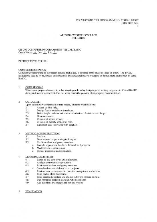 picture_Visual Basic Programming Examples Pdf 196862 | Cis 200 4254