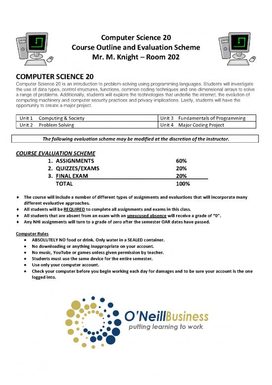picture Computer Science Thesis Pdf 196184 | Computer Science 20 Outline