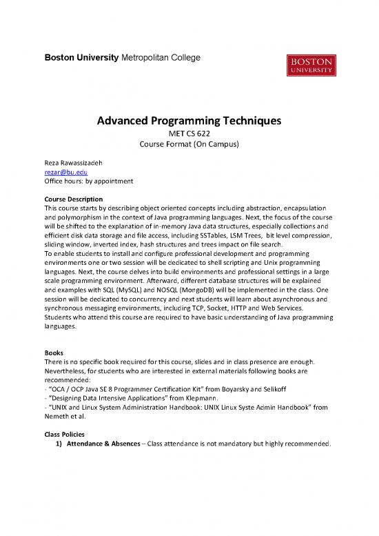 picture_Programming Techniques Pdf 196912 | Cs622 Syllabus Spring 2020