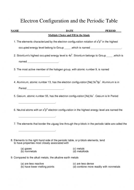 picture_Periodic Table Of Elements Printable Pdf 197286 | Electron Config & The Pt