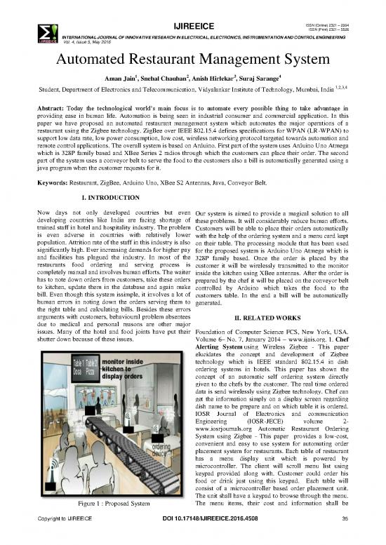 picture1_Restaurant Pdf 197728 | Ijireeice 8