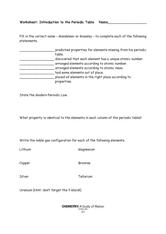 picture Pdf Printable Periodic Table 195658 | Introperiodictablewkst