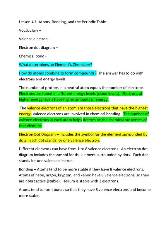 picture Pdf Printable Periodic Table 195852 | Lesson 1