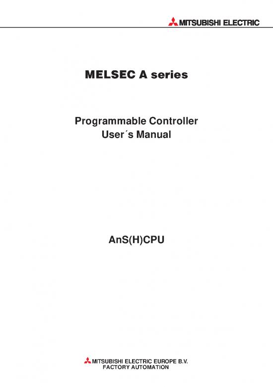 picture_Mitsubishi Plc Ansh Cpu Users Manual