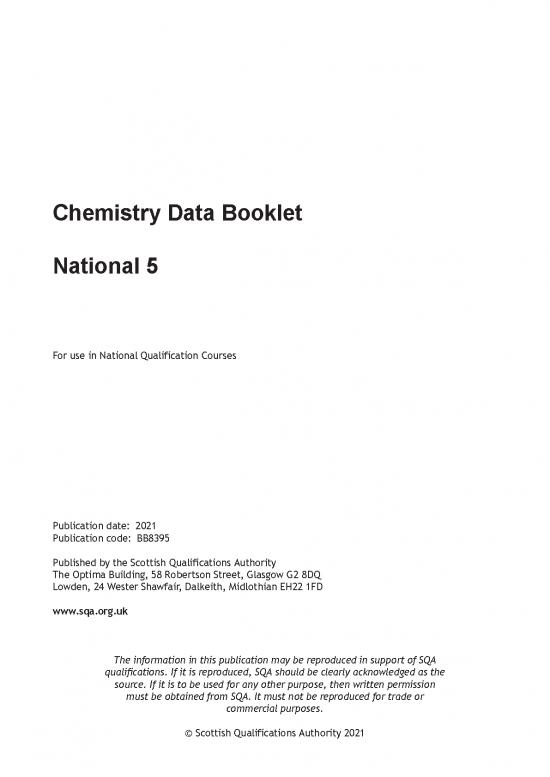 picture_Pdf Printable Periodic Table 195929 | N5 Chemistry Data Booklet