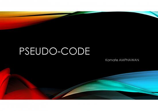 picture Pseudo Code Pdf 196468 | Pseudo Code