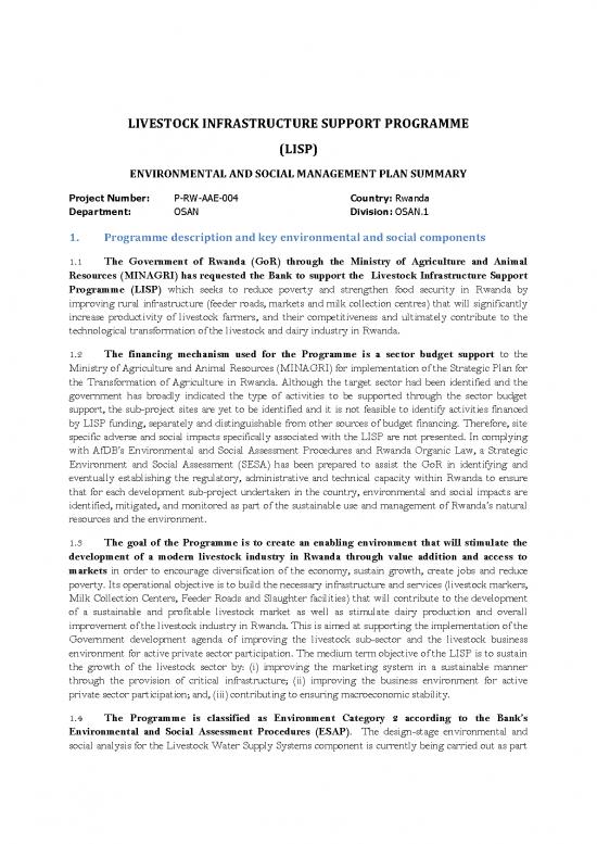 picture_Lisp Pdf 196790 | Rwanda Lisp Esmp Summary Final To Orqr May 2011