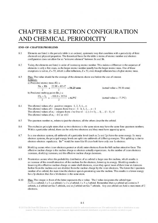 picture Periodic Table With Electron Configuration Pdf 197166 | Silberberg3eismchapter8