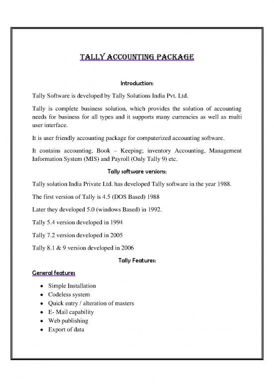 picture_Tally Accounting Package