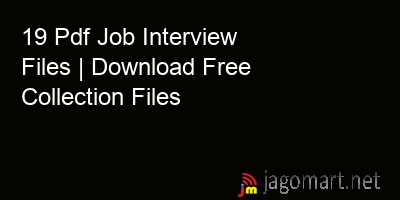picture 19 Pdf Job Interview Files | Download Free Collection Files