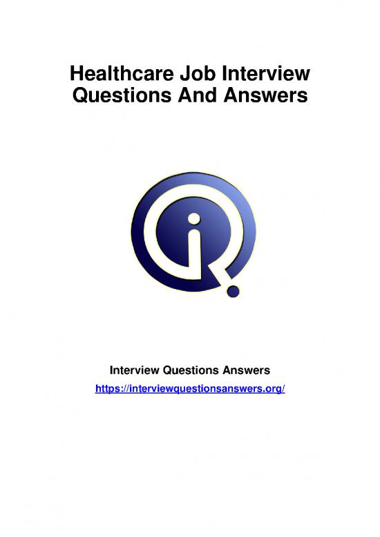 picture Pdf Job Interview 199051 | 1322 Healthcare Interview Questions Answers Guide