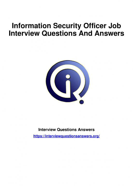 picture Pdf Job Interview 199053 | 1850 Information Security Officer Interview Questions Answers Guide