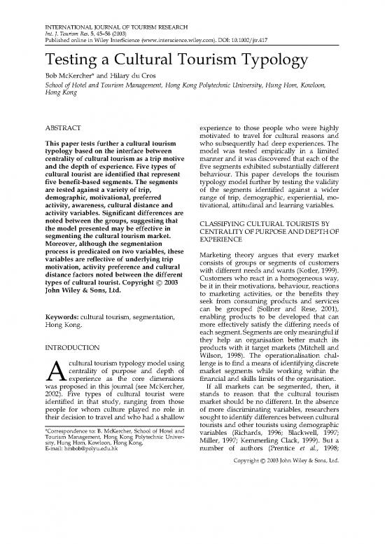 picture_2003 Testing A Cultural Tourism Typology