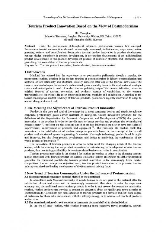 picture_Tourism Pdf 200373 | 30 Tourism Product Innovation Based On The View